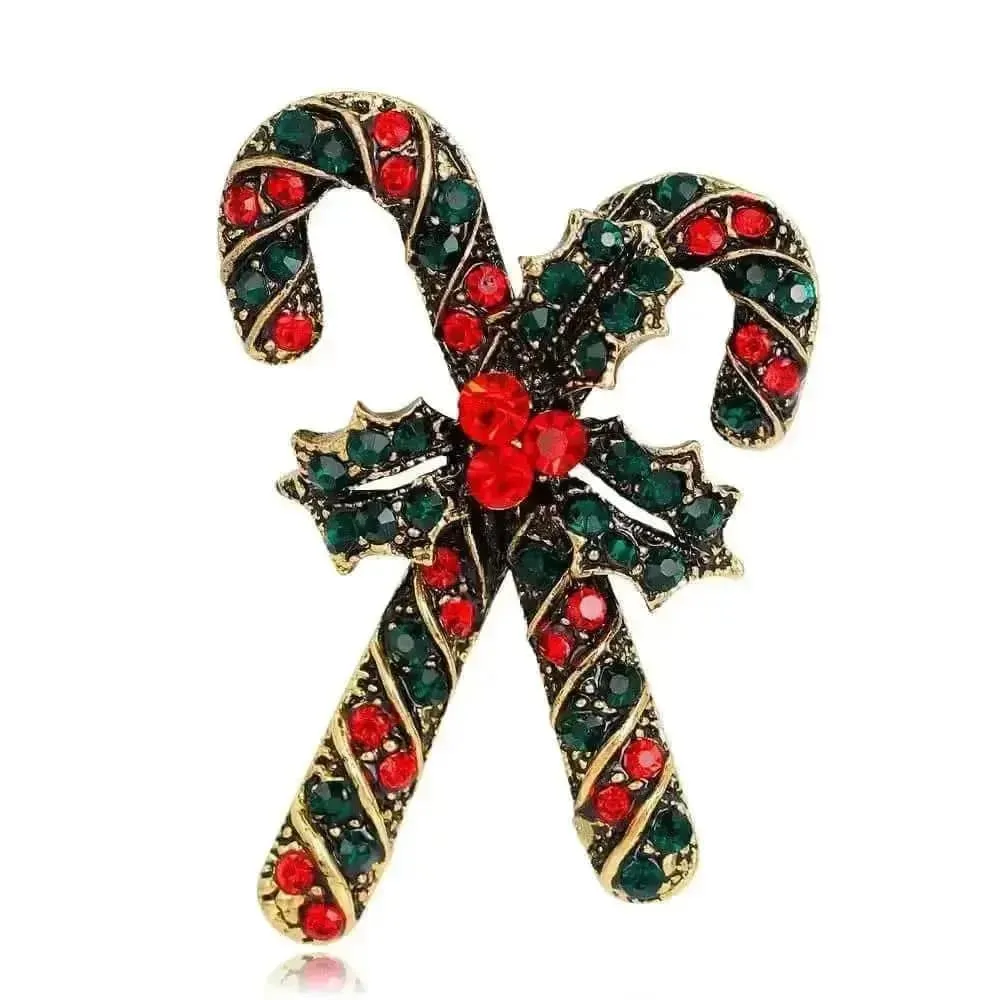 🌟 Fashion Diamond Bow Tie Wreath Brooch - Holiday Glamour Unleashed 🌟