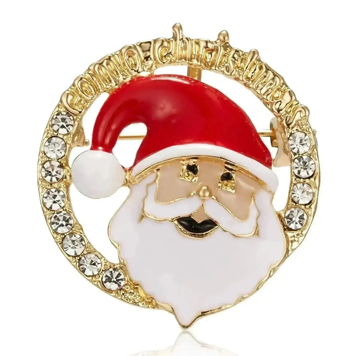 🌟 Fashion Diamond Bow Tie Wreath Brooch - Holiday Glamour Unleashed 🌟