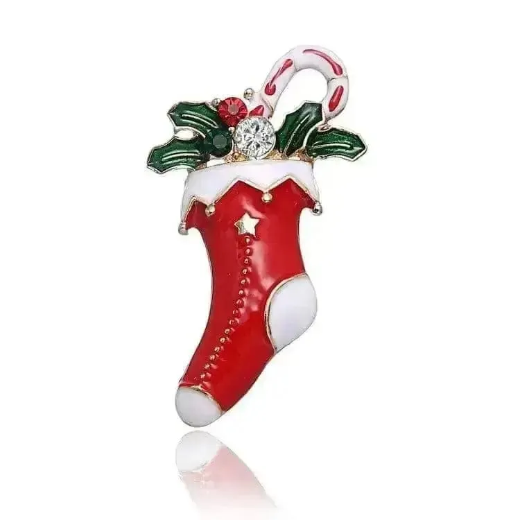 🌟 Fashion Diamond Bow Tie Wreath Brooch - Holiday Glamour Unleashed 🌟