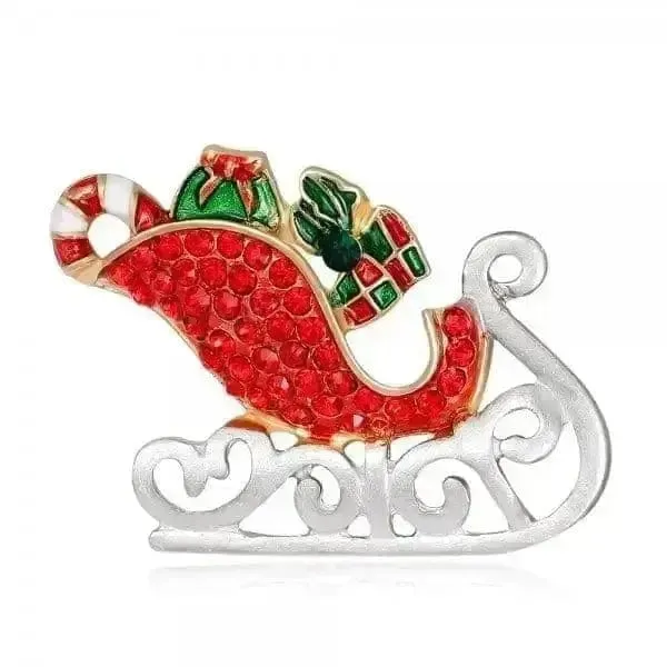 🌟 Fashion Diamond Bow Tie Wreath Brooch - Holiday Glamour Unleashed 🌟