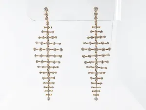 1.43 Carat Diamond Earrings in 14k Yellow Gold