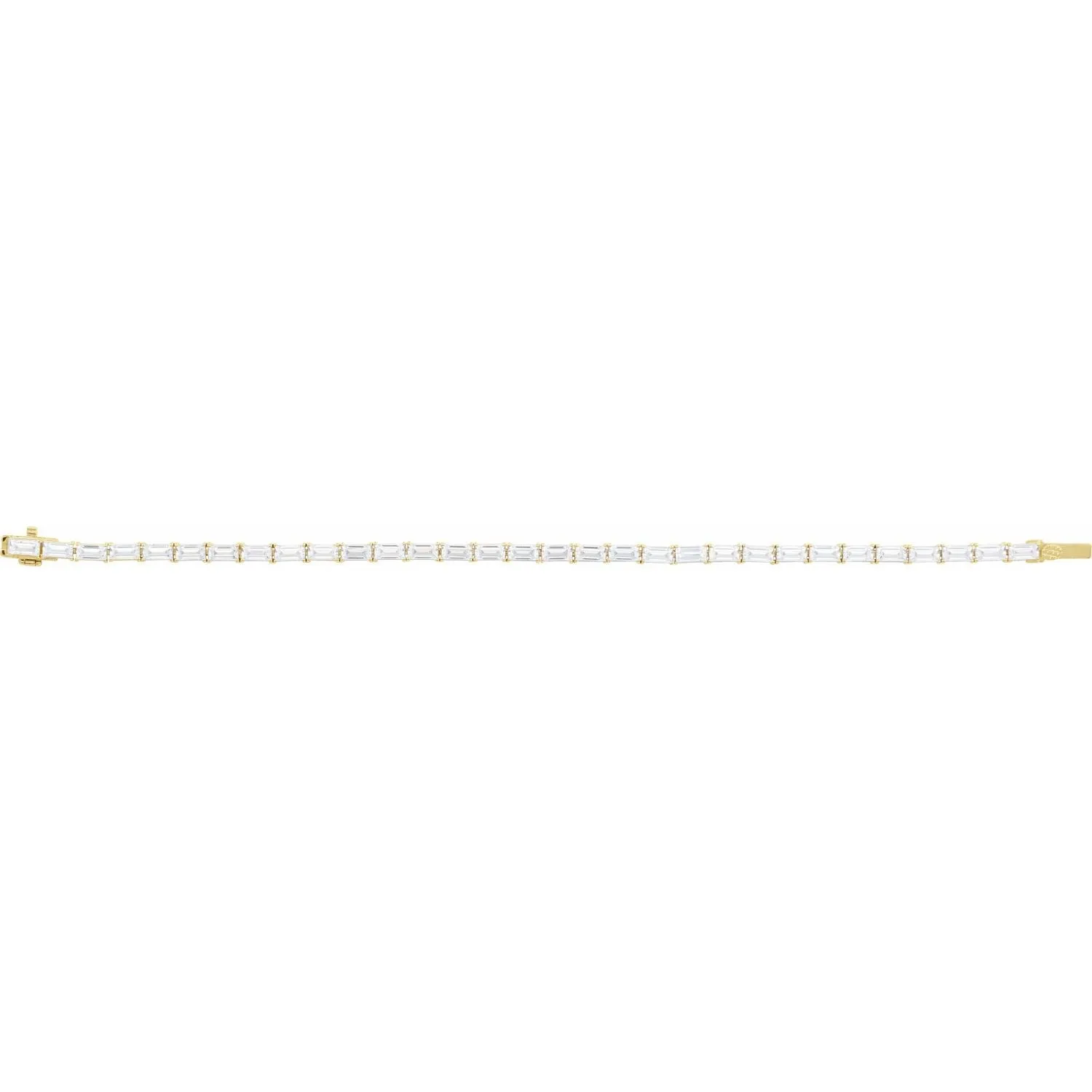 14k Gold 6 1/5 CTW Lab-Grown Diamond Bracelet 7"