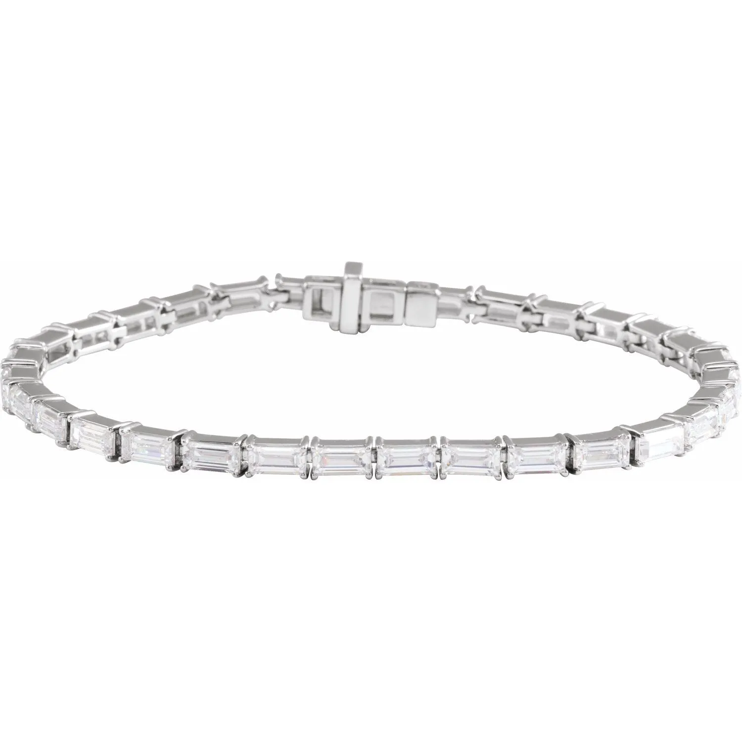 14k Gold 6 1/5 CTW Lab-Grown Diamond Bracelet 7"