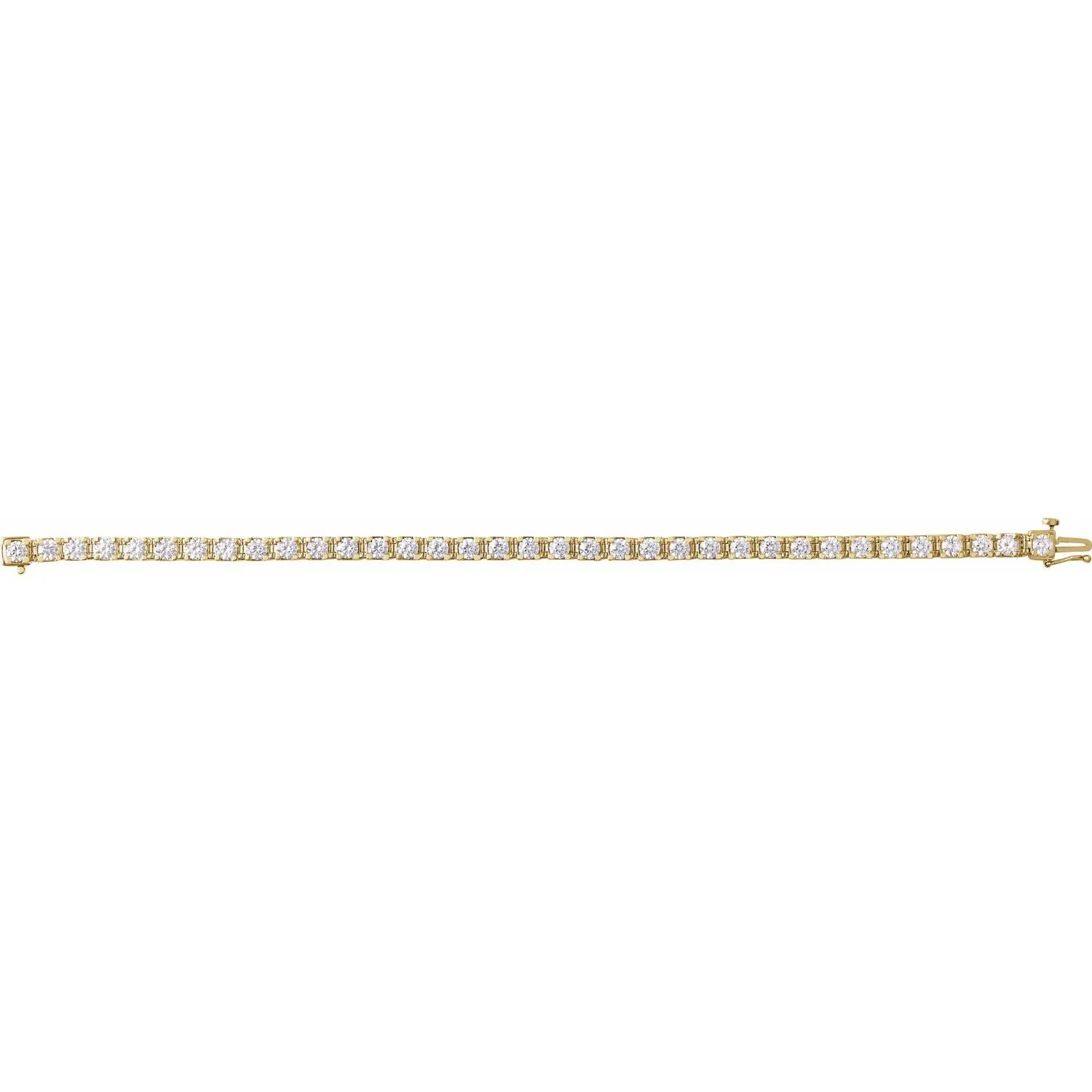 14k Gold 7 CTW Lab-Grown Diamond Link Bracelet 7.25"