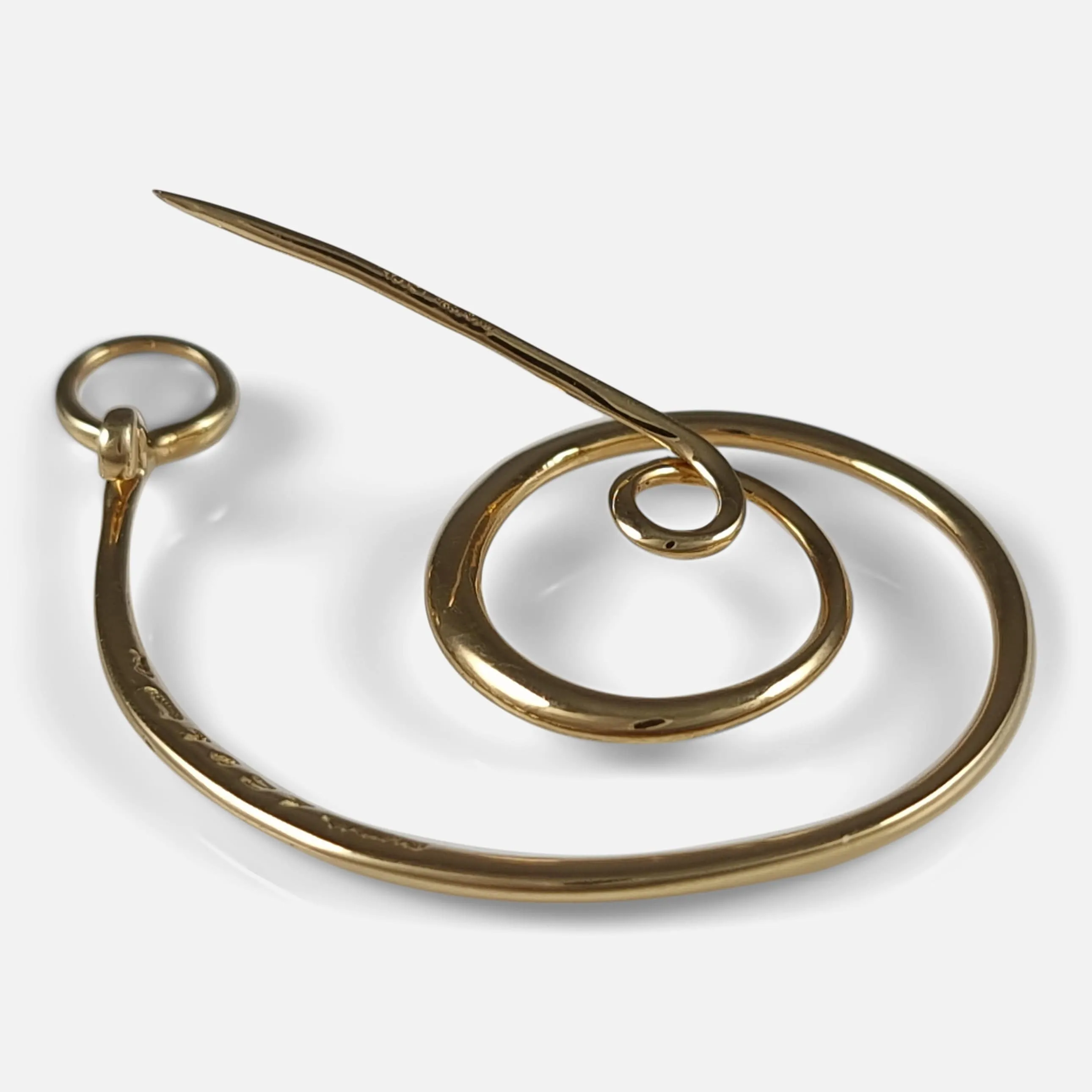 18ct Gold Moonstone Brooch #1427 by Torun for Georg Jensen