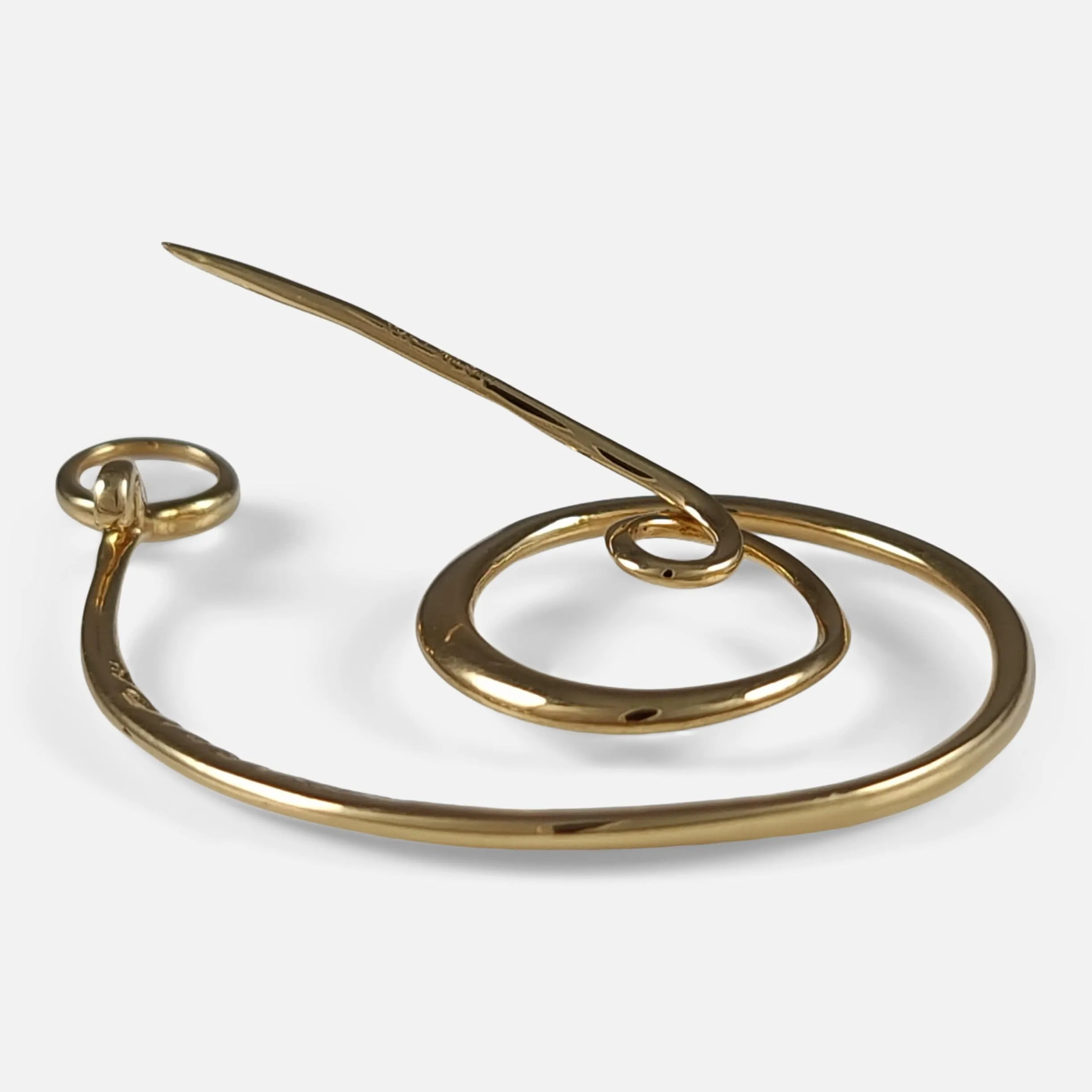 18ct Gold Moonstone Brooch #1427 by Torun for Georg Jensen