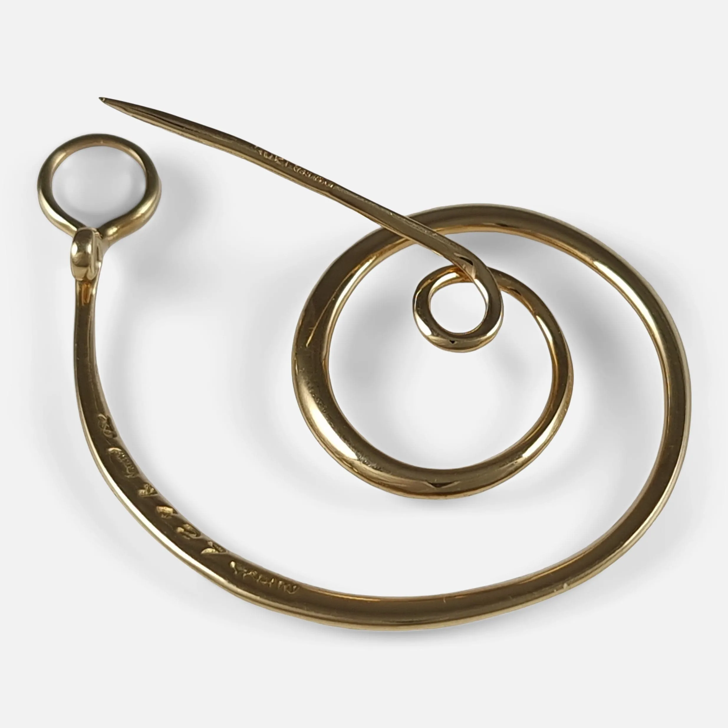 18ct Gold Moonstone Brooch #1427 by Torun for Georg Jensen