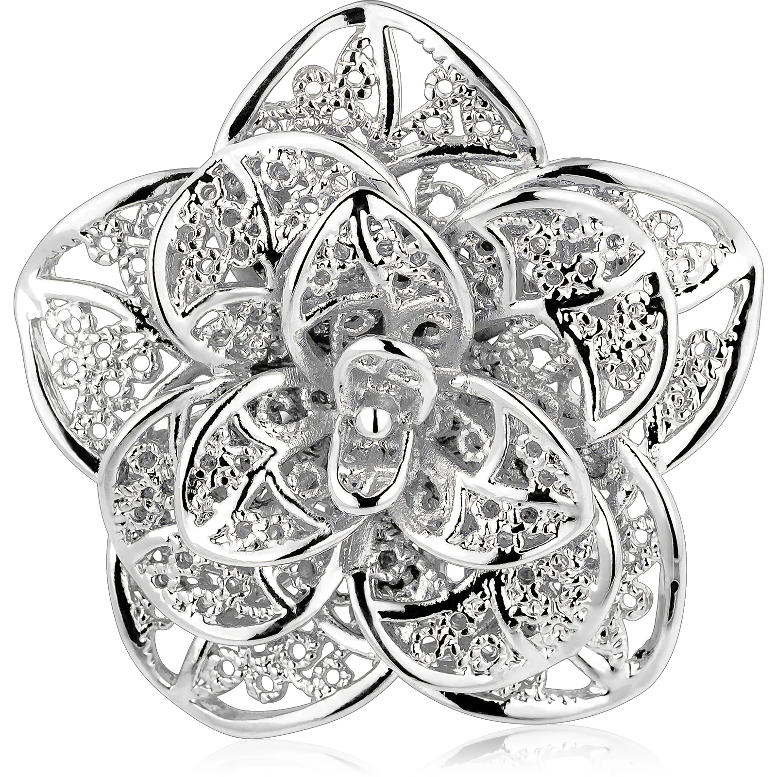 18K gold Metal Flower lapel Pins Brooch for Men and Women, Suits accessories for wedding business.