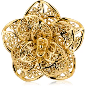 18K gold Metal Flower lapel Pins Brooch for Men and Women, Suits accessories for wedding business.