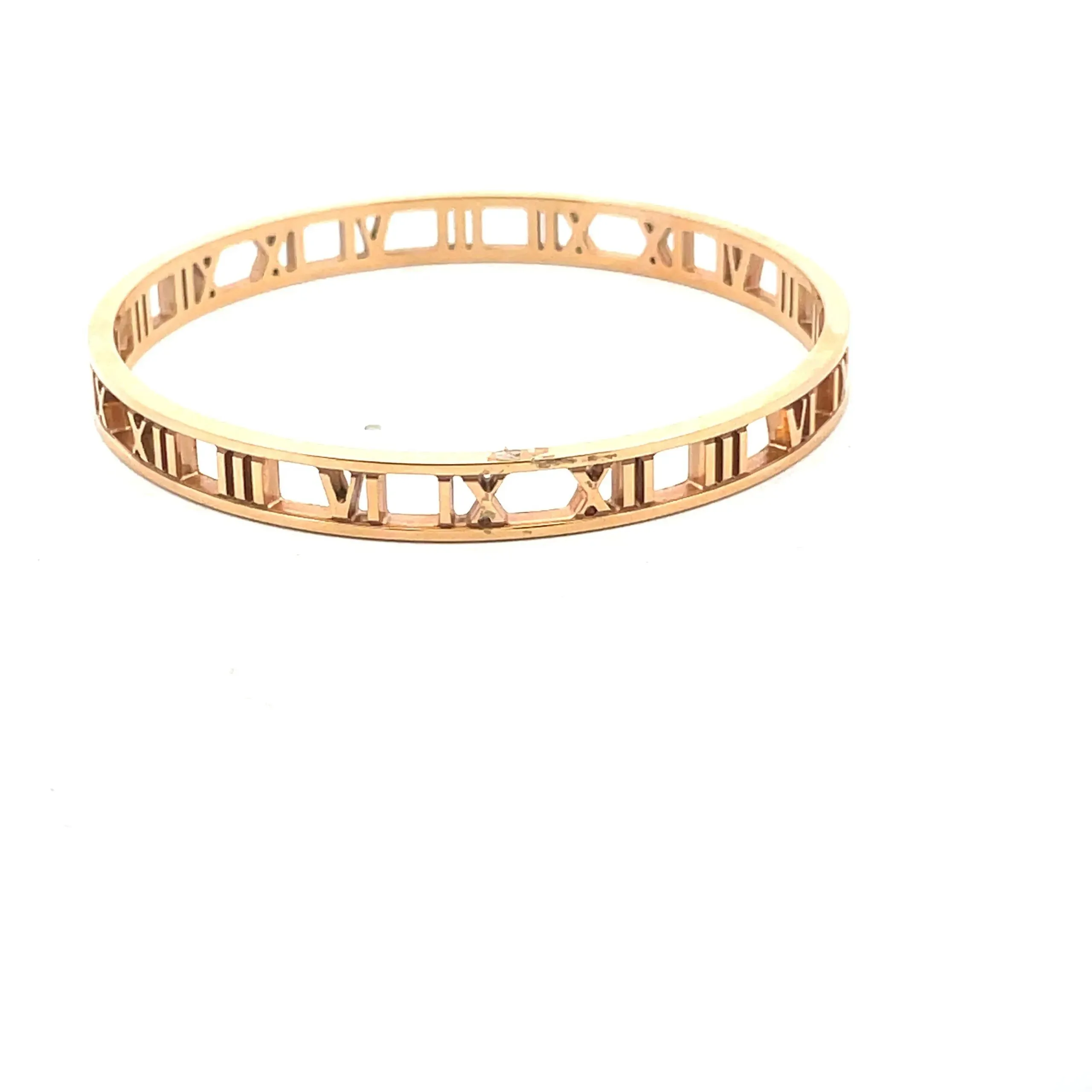 18K Rose Gold Tiffany & Co Atlas Bangle Bracelet