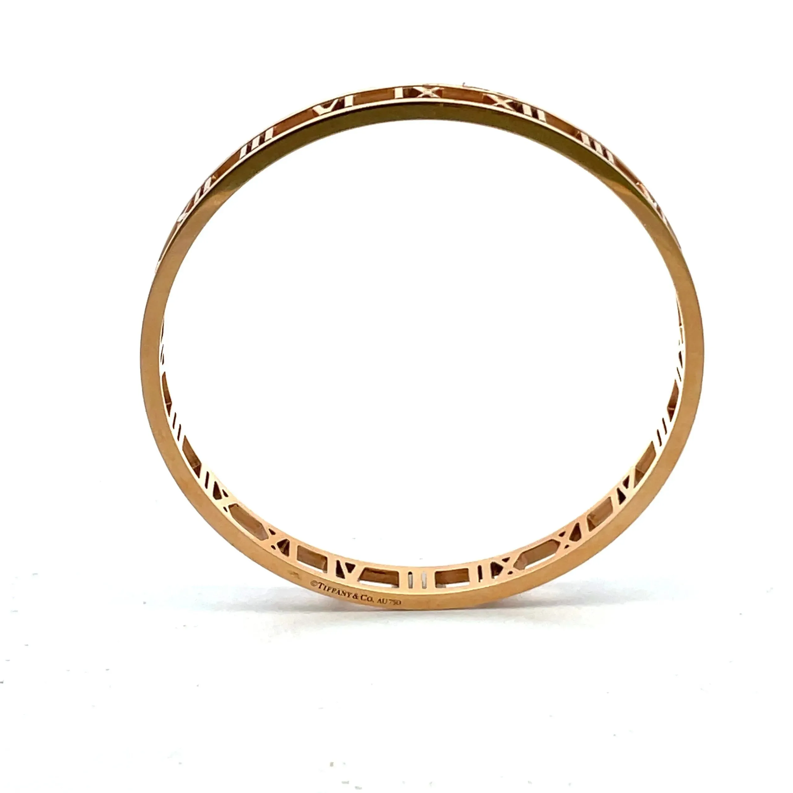 18K Rose Gold Tiffany & Co Atlas Bangle Bracelet