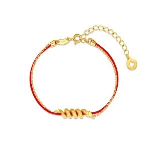 2025-Braided Red Snake Bracelet