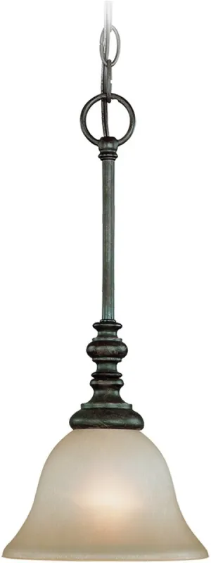 8"W Barrett Place 1-Light Mini Pendant Light Mocha Bronze