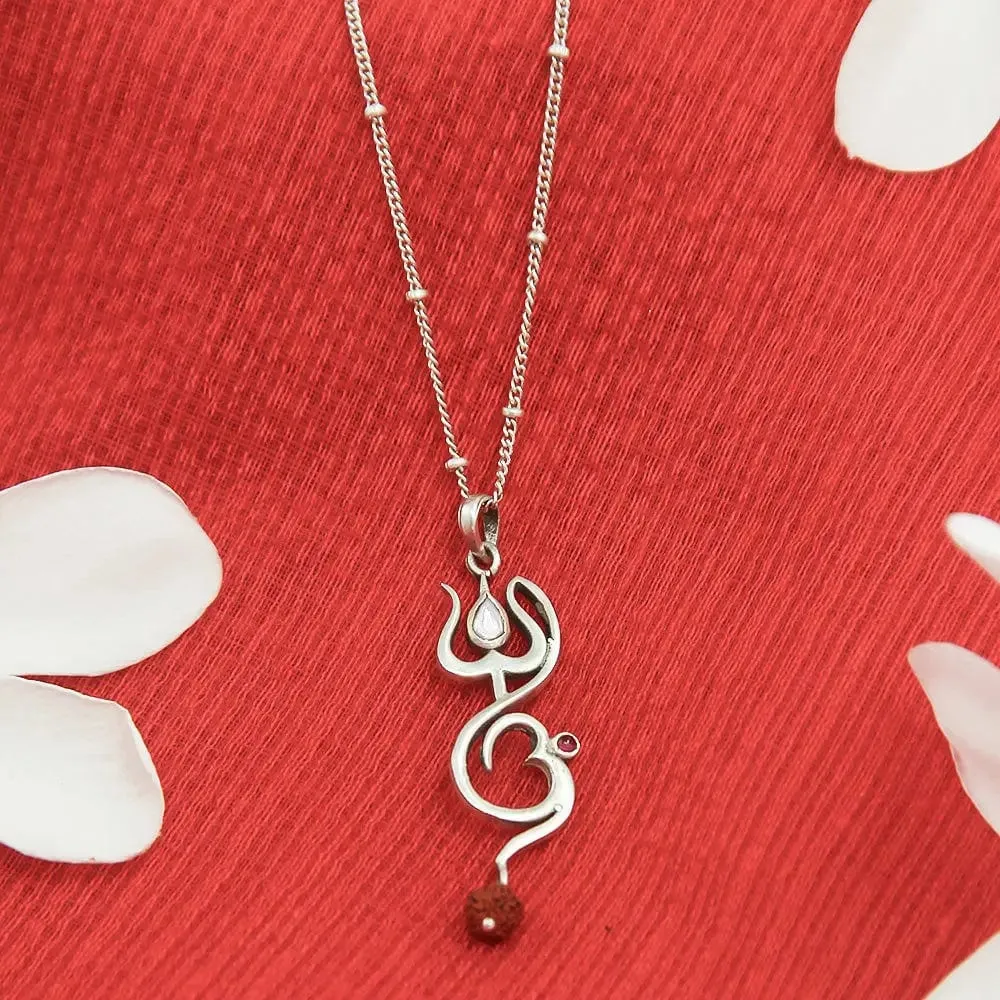92.5 silver Women's Om pendant