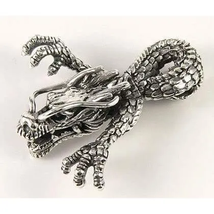 925 Sterling Silver Big Dragon Pendants
