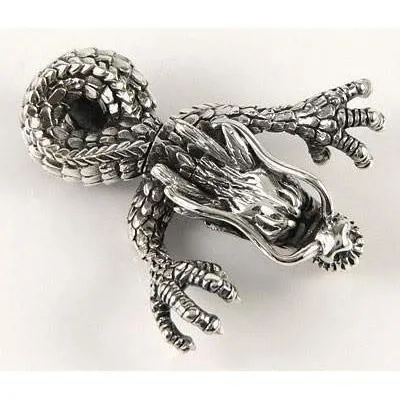 925 Sterling Silver Big Dragon Pendants
