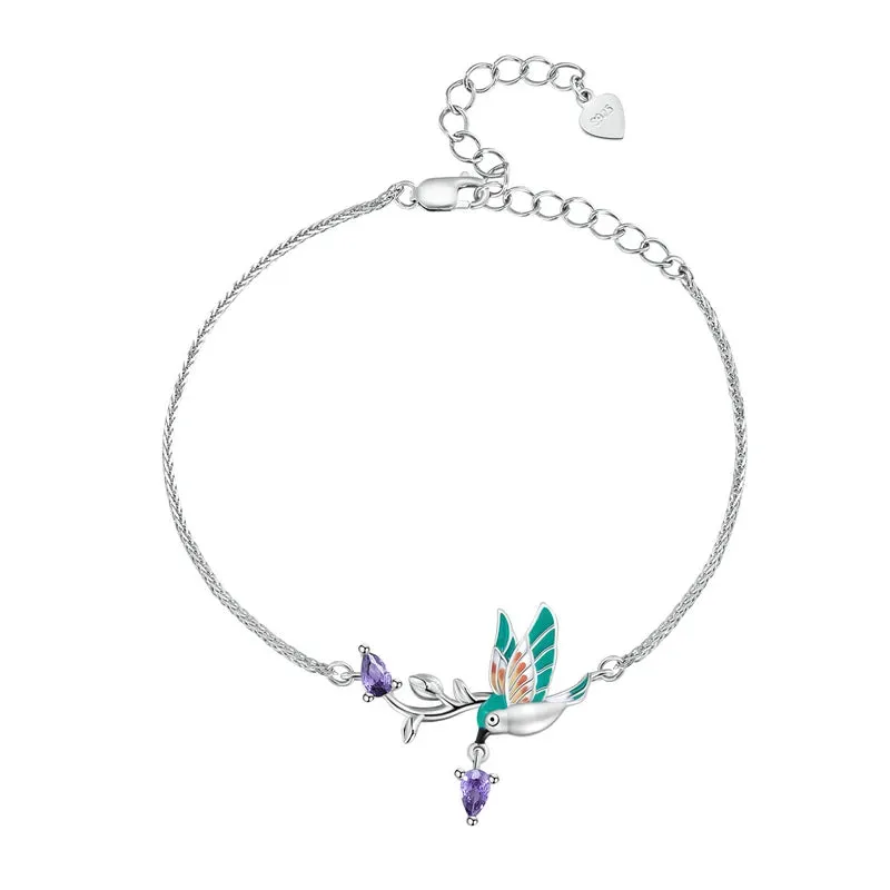 925 Sterling Silver Kingfisher Bracelet