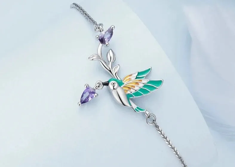 925 Sterling Silver Kingfisher Bracelet