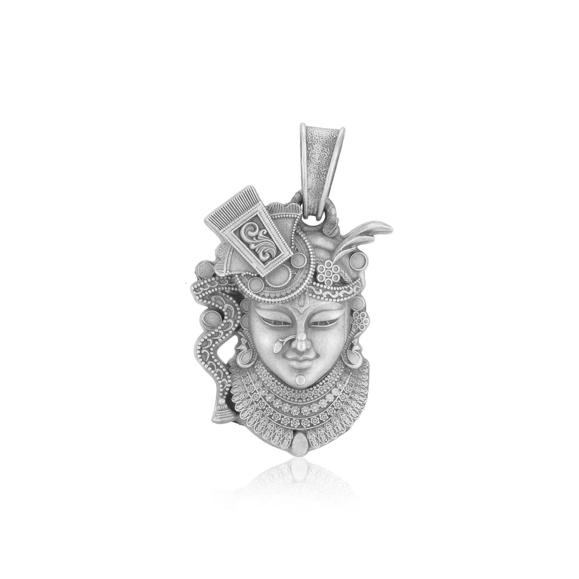 925 Sterling Silver Krishna with Serene Smile Pendants For Men & Women