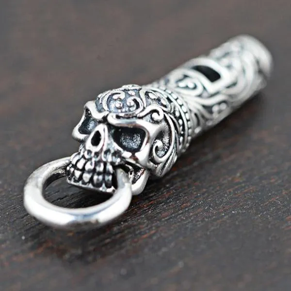 925 Sterling Silver Unique Whistle Skull Pendants