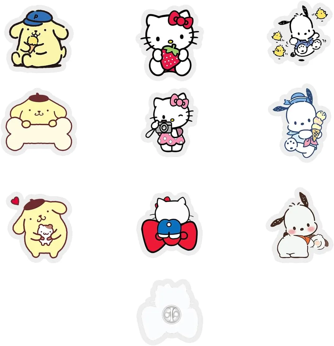 9PCS Anime Pins Set Anime Funny cute Dog Merch Brooch Pin Badges for Bags Backpack Jackets Accessories Supplies DIY Crafts for Women Men