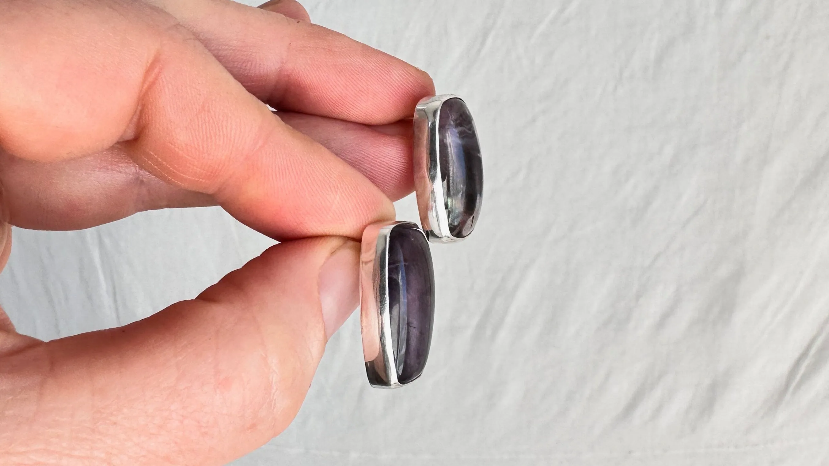 Amethyst Post Earrings. 1315