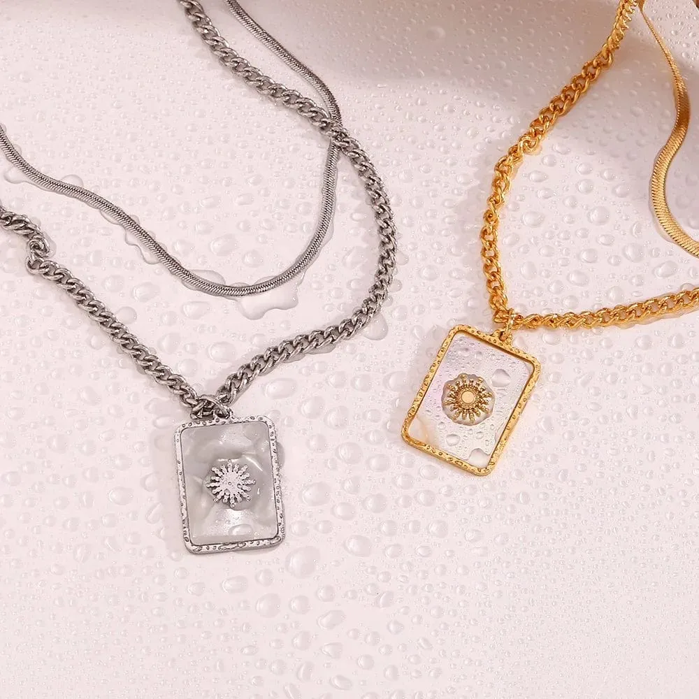 Ana Lisa  Double Layer Necklace