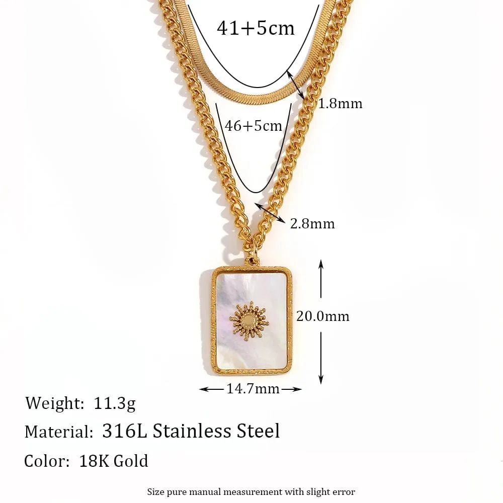 Ana Lisa  Double Layer Necklace