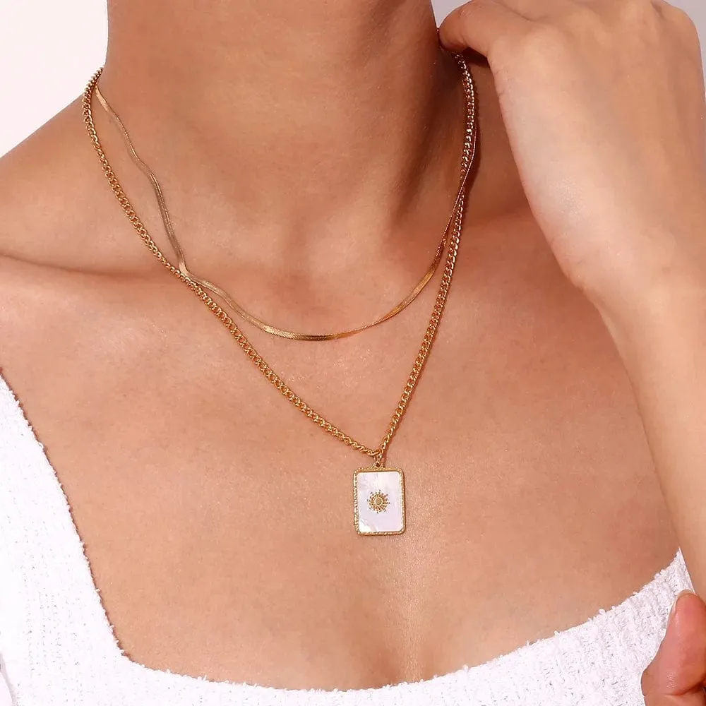 Ana Lisa  Double Layer Necklace