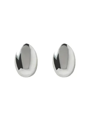 Annika Inez Spoon Earrings in Silver