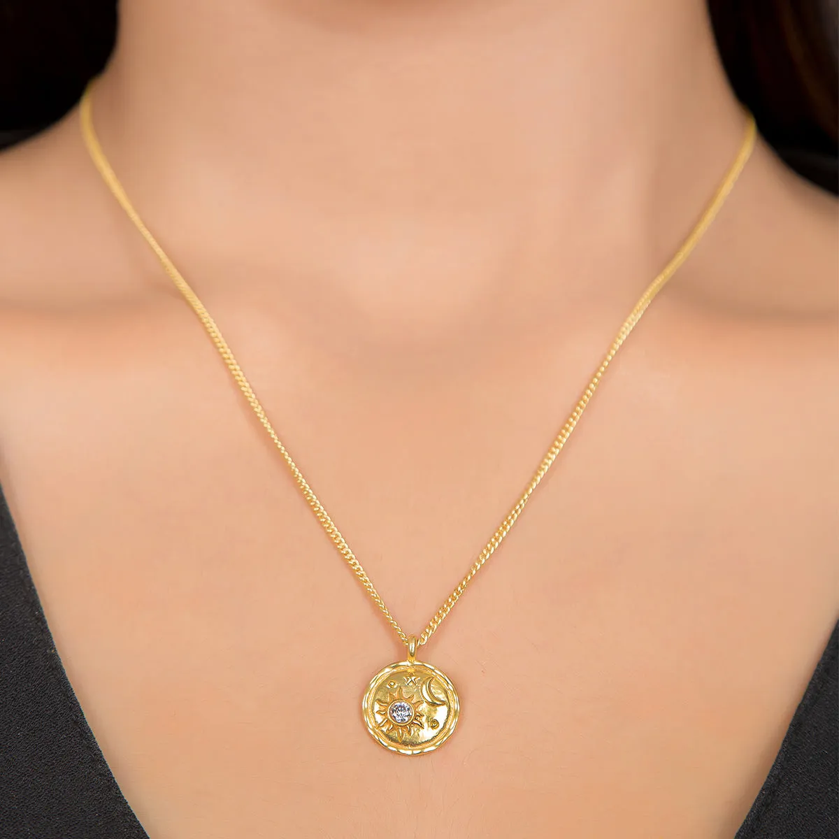 April Birthstone Necklace With Cz