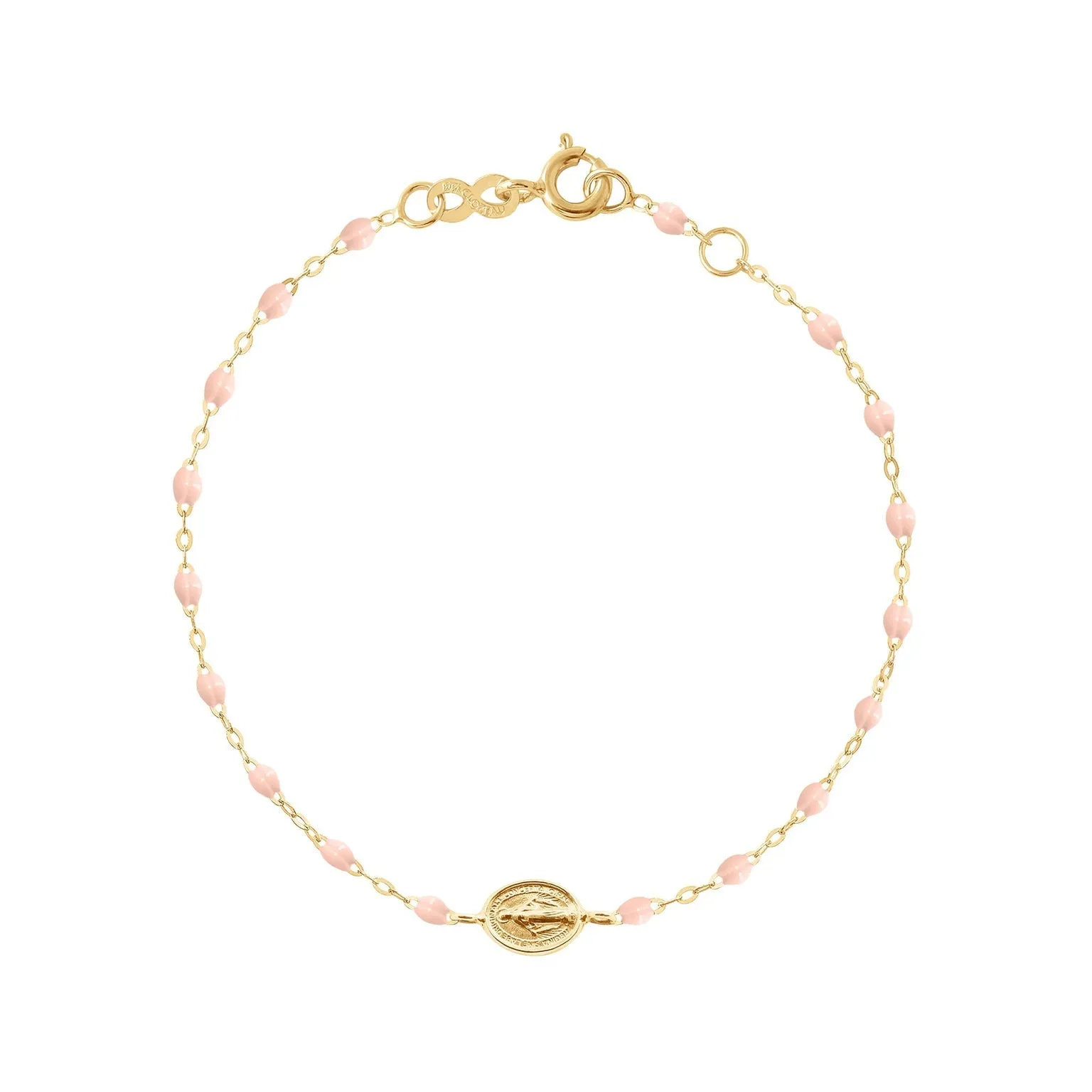 BABY PINK GIGI MINI MADONE BRACELET-18K YELLOW GOLD