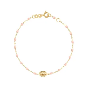 BABY PINK GIGI MINI MADONE BRACELET-18K YELLOW GOLD