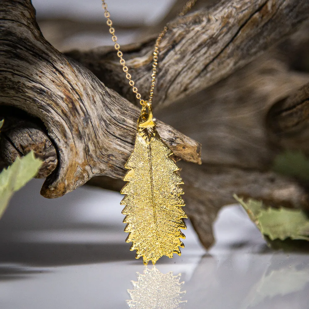 Banksia Leaf Gold Pendant