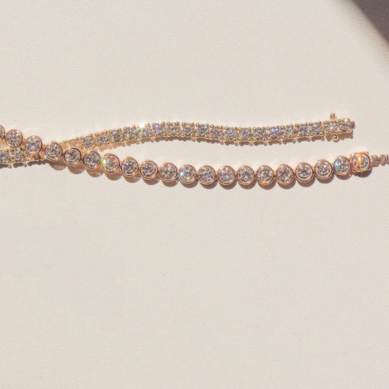 Bezel Round Tennis Bracelet