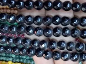 Black Circular Agate Stones