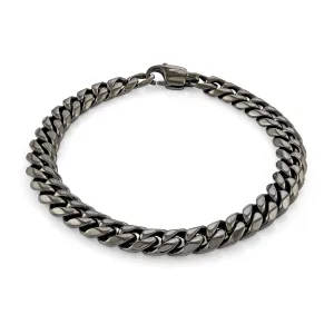 Black Cuban Link Bracelet 7.7mm
