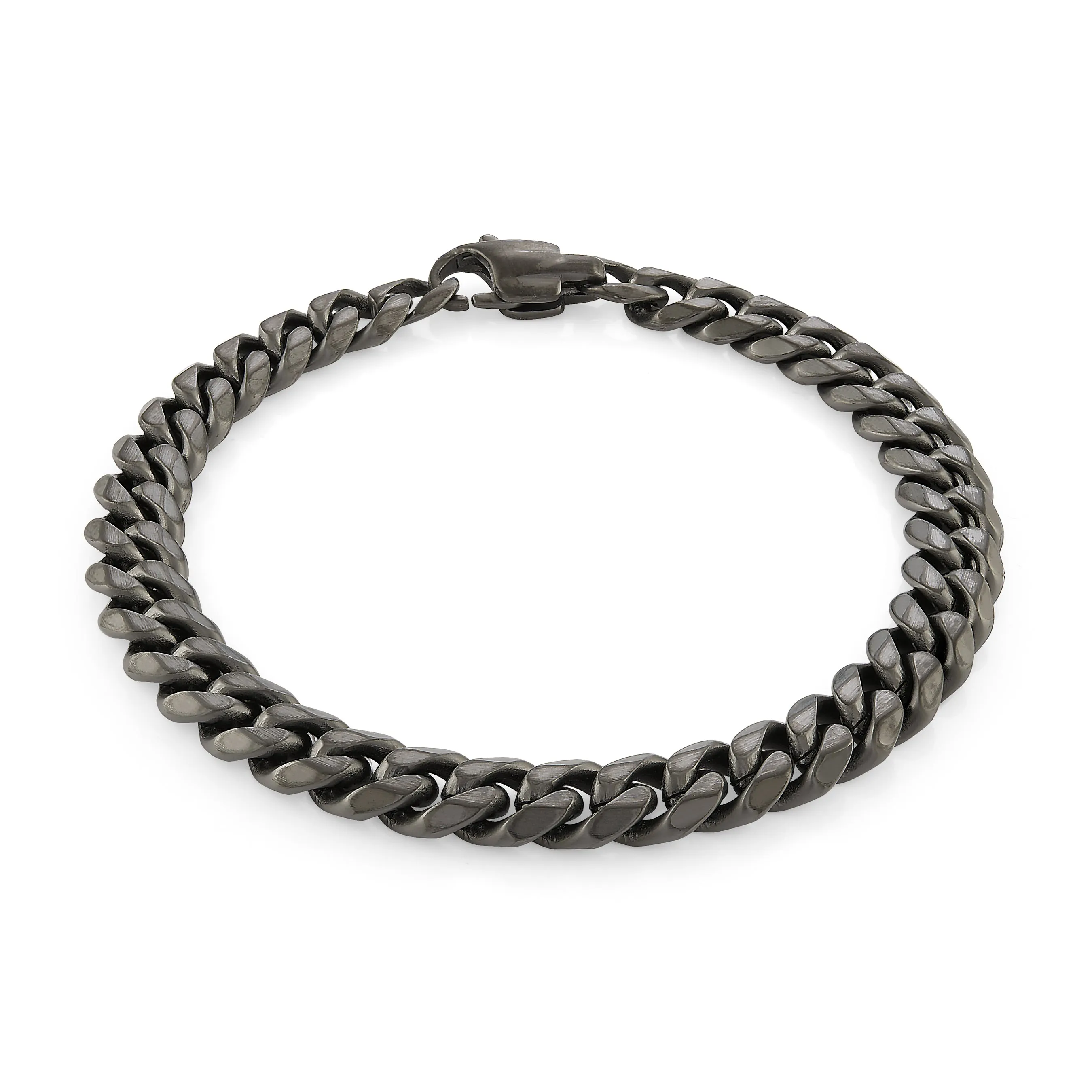Black Cuban Link Bracelet 7.7mm
