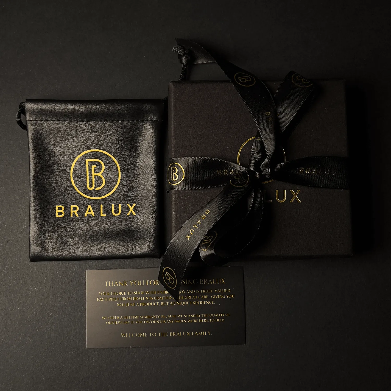 Black Duo Leather Wing Set
