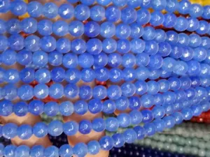 Blue Circular Agate Stones