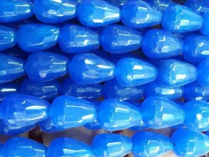 Blue Drop Faceted Agate Stones
