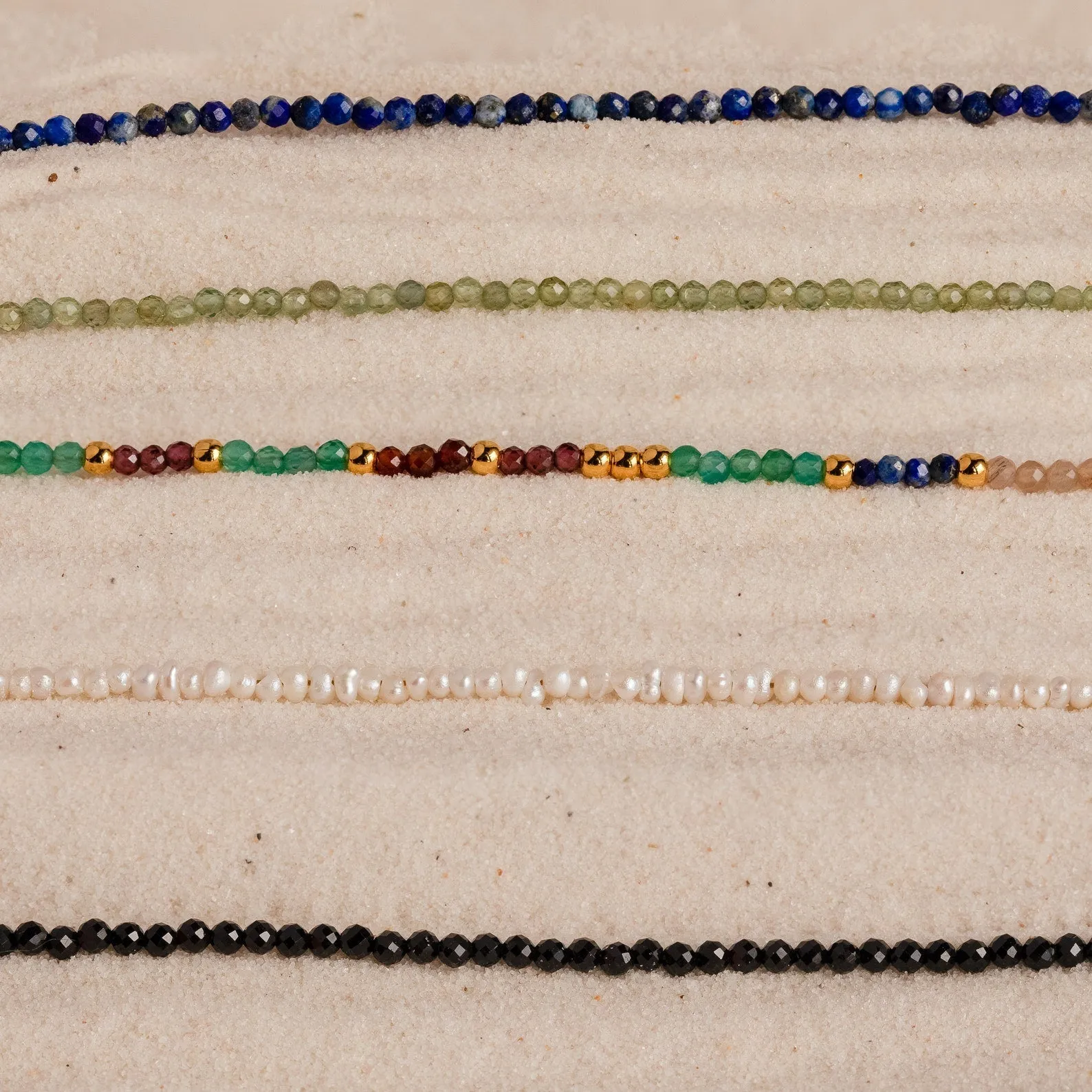 Boho Chic Black Abyss Beaded Necklace
