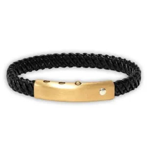 Borsari BR-TRA20Y Stainless Steel & 18K Gold Men's Bracelet