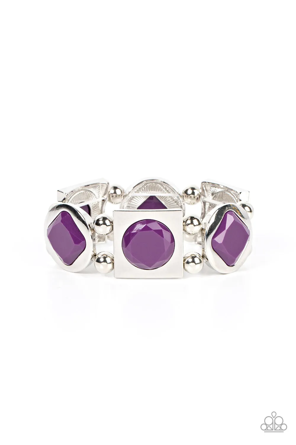 Bracelets Asymmetrical A-Lister - Purple B2203