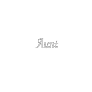 Buckle Up Silver Aunt Charm