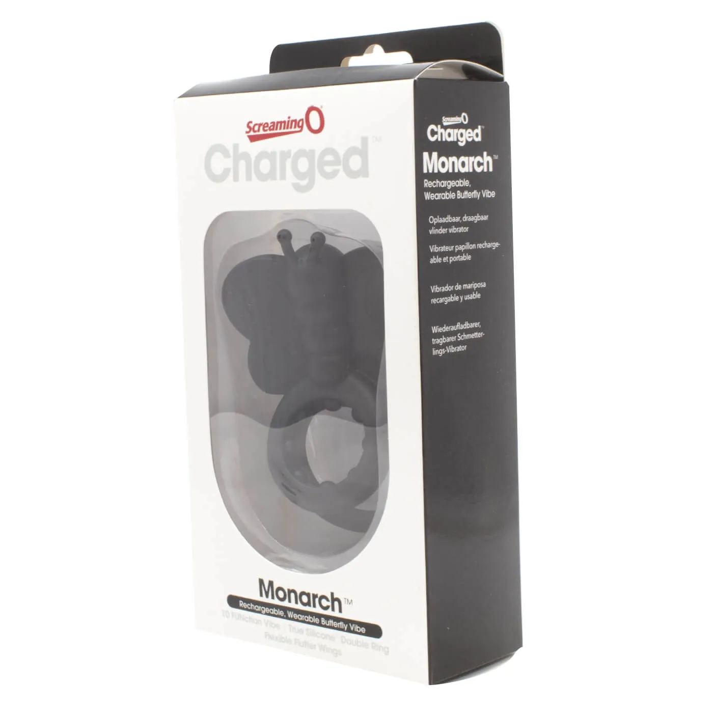 Charged Monarch Butterfly 10 Functions USB Rechargeable Powerful Vibrating Cock Ring