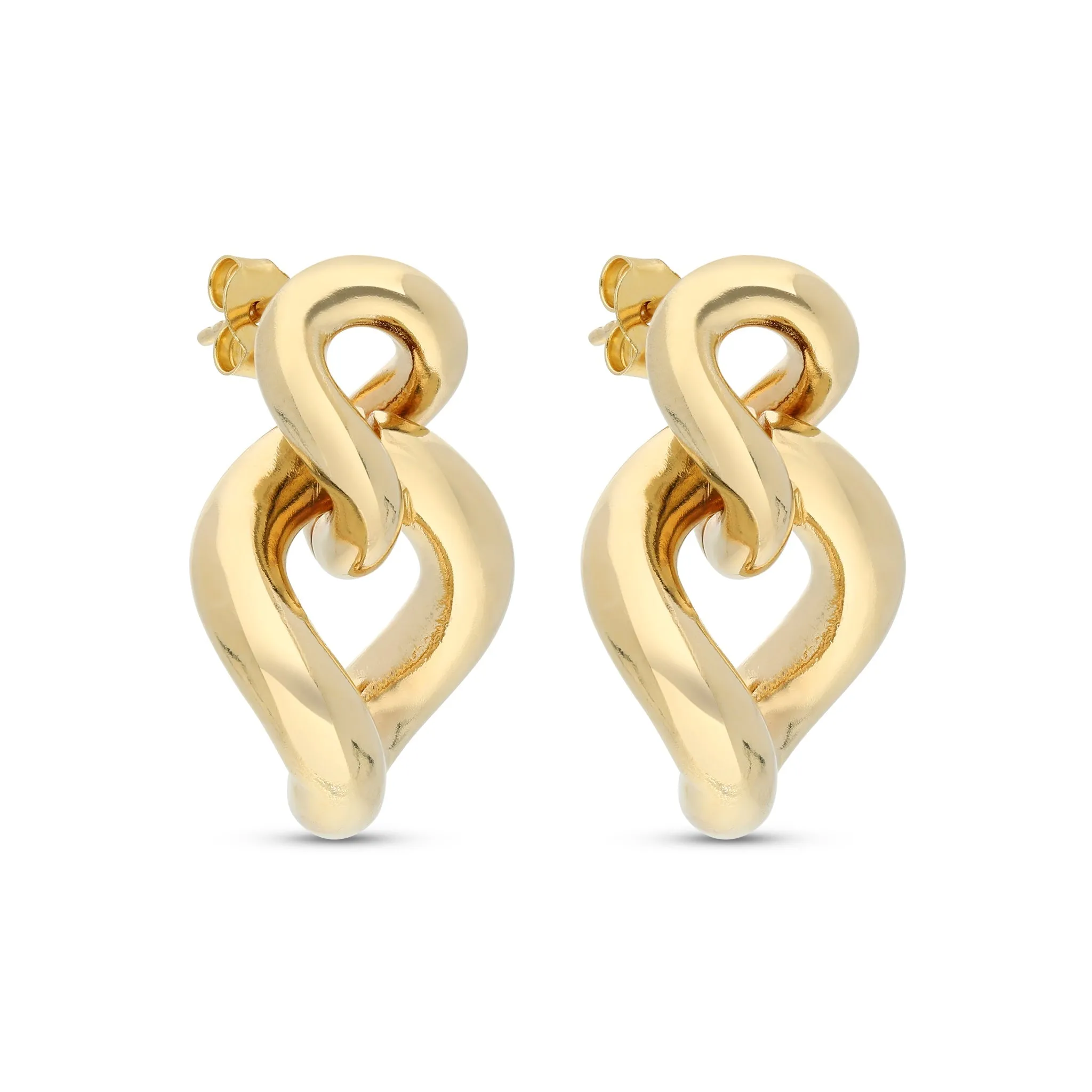 Chunky Double Chain Link Stud