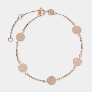 Éclipse Bracelet Discs Chain Rose Gold Plated