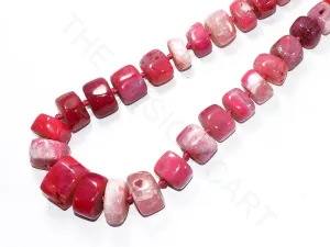 Dark Pink Uncut Agate Stones