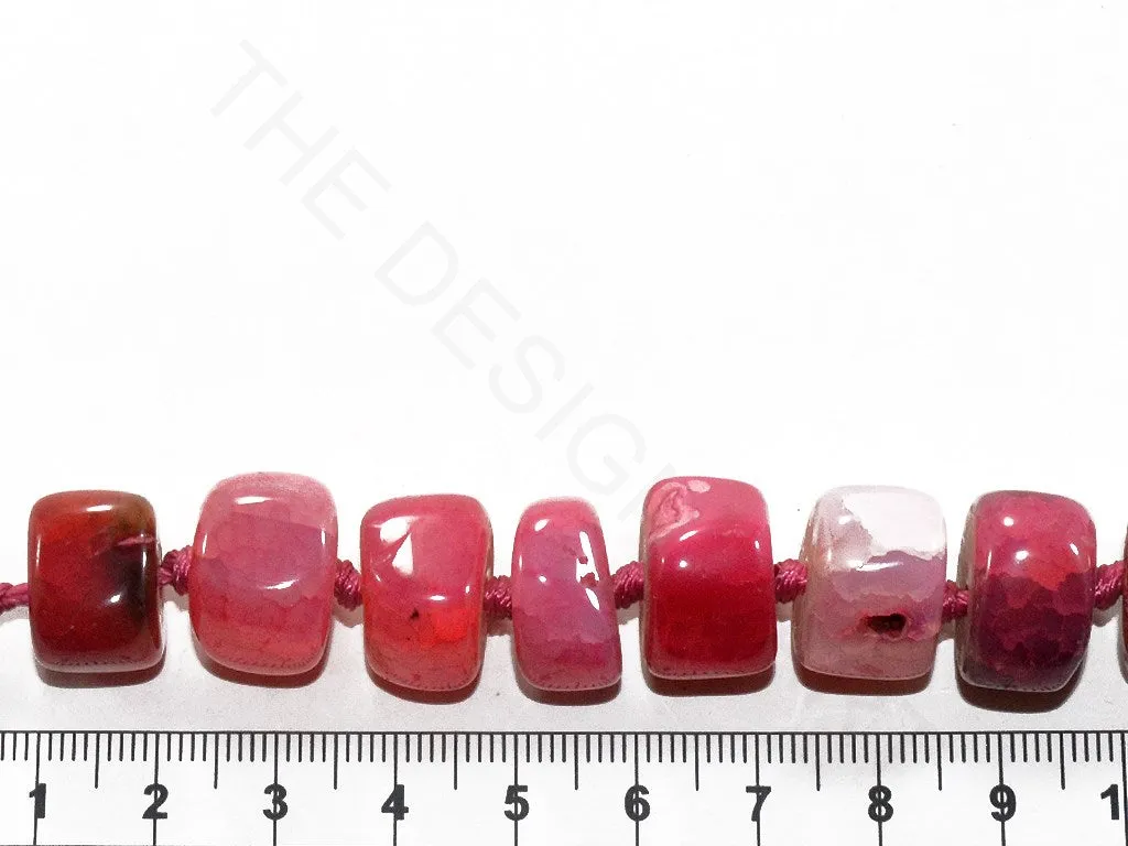 Dark Pink Uncut Agate Stones